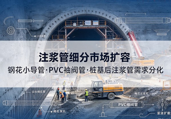 东明注浆管细分市场扩容，隧道钢花小导管、PVC 袖阀管、桩基后注浆管需求分化